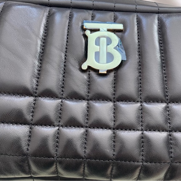 SOLD! 🎉Burberry small black leather Lola camera bag gold hardwear NWT - Picture 15 of 16
